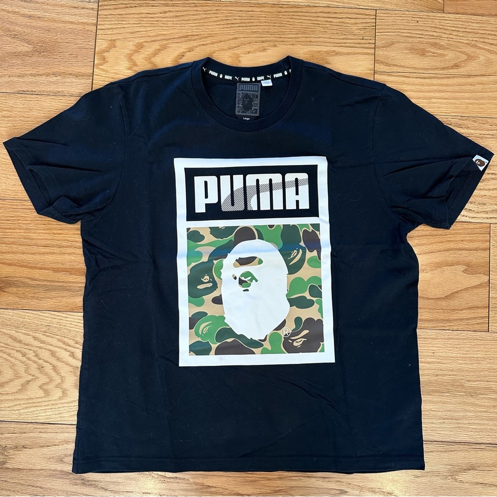 Bape x PUMA Men's Black T-Shirt
